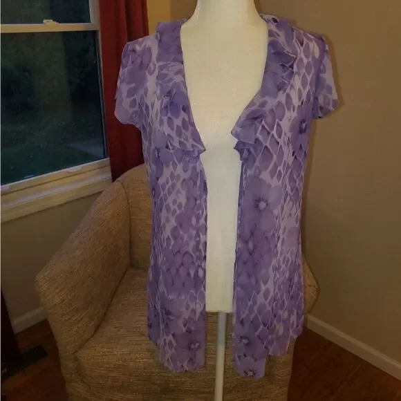 Victoria's Secret Purple Floral Tie Lingerie M - Picture 7 of 9